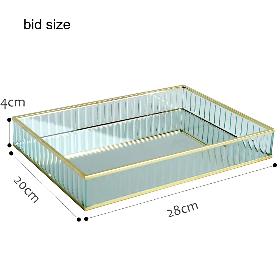 Transhome стеклянная зеркальная подставка для торта 2 размера