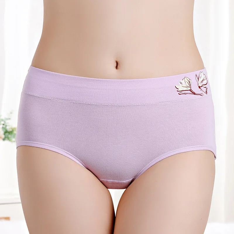 

Women Underwear Cotton Classical Floral Printed Briefs Sexy Lingerie New Women's Panties Ladies Mid-rise Breathable Underwear