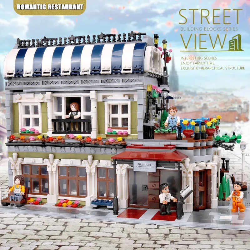 10218 строительные блоки Streetview совместимы с MOC-18923 книжным магазином пабом старого