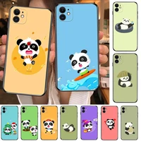 super cute panda phone cases for iphone 13 pro max case 12 11 pro max 8 plus 7plus 6s xr x xs 6 mini se mobile cell