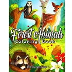 Раскраска с изображением лесных животных, милых лесных животных, очаровательных птиц, красивых цветов и лесных пейзажей, 25 страниц