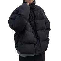 men rainbow thick bubble coat 2021 parka mens streetwear hip hop winter jackets coats male warm korean puffer jackets