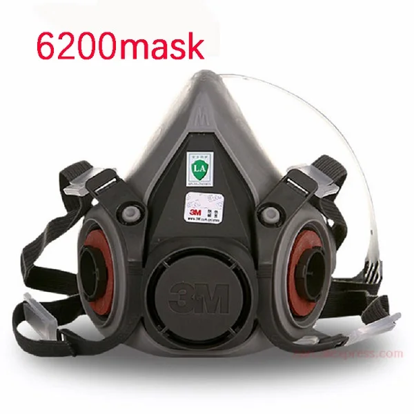 1pc6200 6200 противогаз электрическая воздушная поставка респираторов Пыленепроницаемая распылительная краска химическая защита формальдегид многофункциональная противогаз - Цвет: 1pc6200