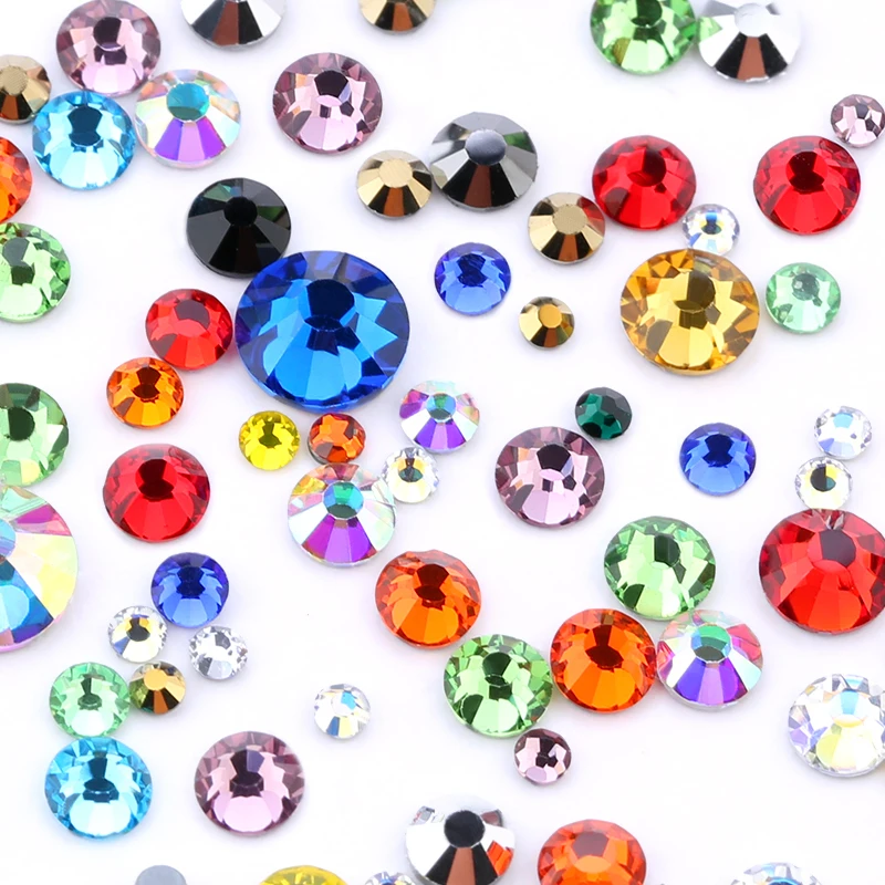 

Hot Fix Rhinestones 1.9-2.9mm Glass Flatback Gem Hotfix Crystals Stones For Clothes Dresses Sewing & Fabric Decoretion