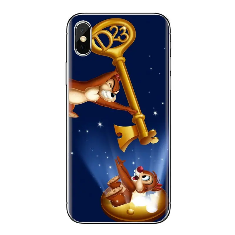 For Samsung Galaxy S2 S3 S4 S5 MINI S6 S7 edge S8 S9 Plus Note 2 3 4 5 8 Coque Fundas Chip and Dale Anime Transparent TPU Covers |