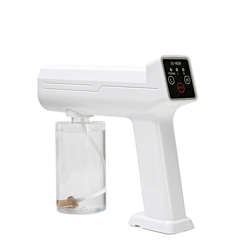 

Touch Screen Type Sprayers Wireless Nano Blue Light Steam Spray Disinfection Gun Detachable Battery Atomization Disinfection Gun