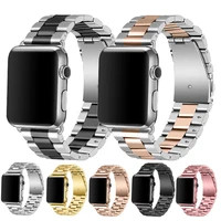 metal strap for apple watch band 44mm 40mm 42mm 38mm stainless steel link bracelet for iwatch series 6 se 5 4 3 accessories