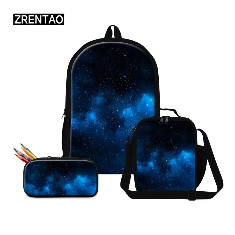 Цветной синий/черный водонепроницаемый высококачественный Школьный рюкзак