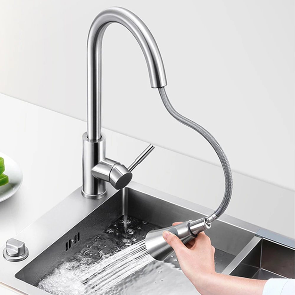 Смеситель для раковины с высокой дугой 360 градусов американской вилкой|Смесители