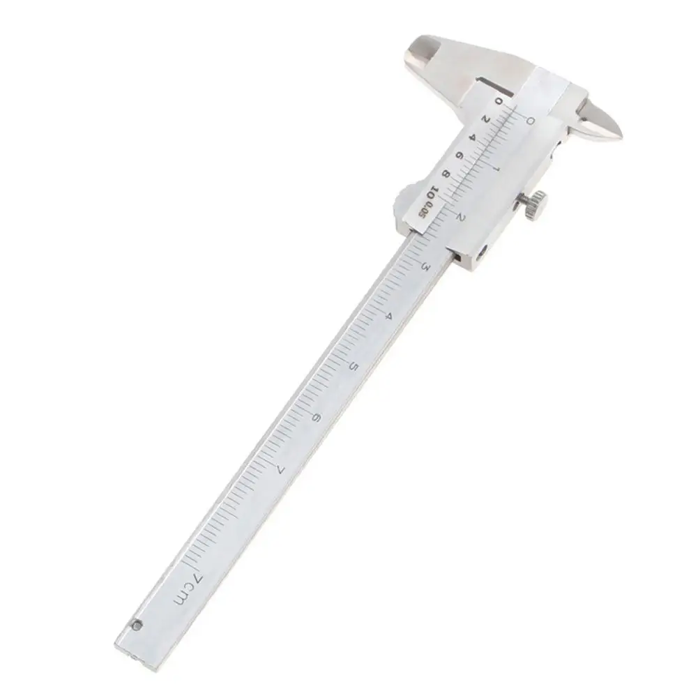 

New 0-70mm Accurate Stainless Steel Vernier Caliber Ruler Carpenter Measuring Tool