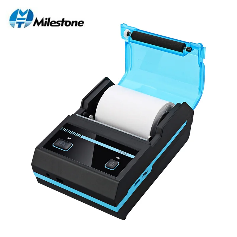 Термопринтер для чеков Milestone 58 мм Мини Bluetooth USB портативный беспроводной