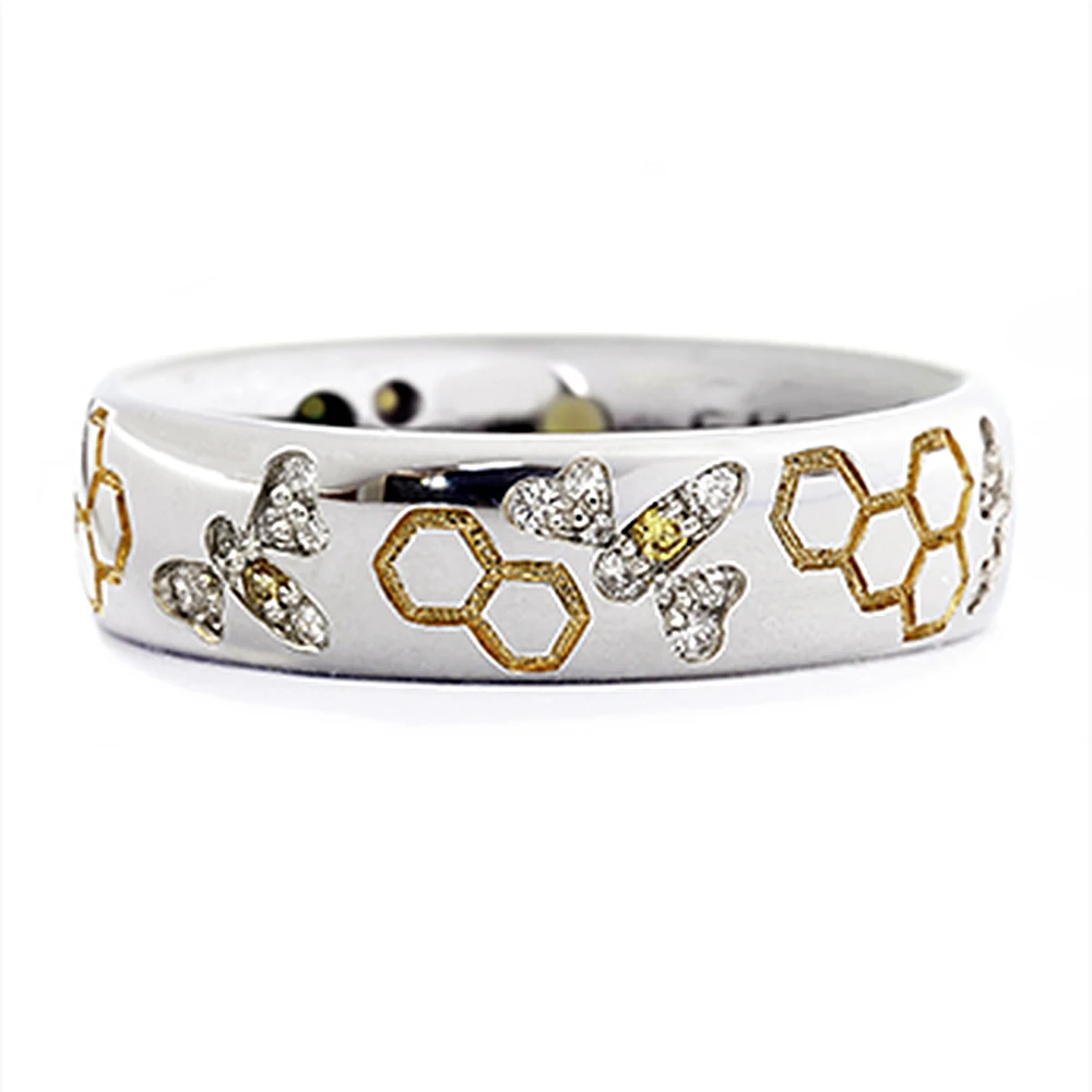 Huitan изящное цветное красивое женское кольцо милая стрекоза блестящий циркон