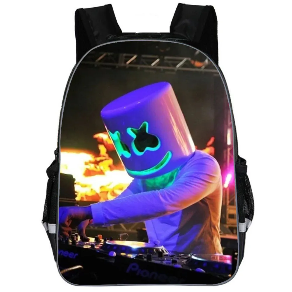 school bag 1 pcs Школьный рюкзак для детей Marshmello сумка Молодежный большой школьный рюкзак для мальчиков/девочек Детский Рюкзак Bookbag - Цвет: school bag 1 pcs