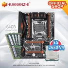 Материнская плата HUANANZHI X99, atx + процессор Intel XEON E5 2680 v4 + Оперативная память 4*16 Гб DDR4 3,0 МГц