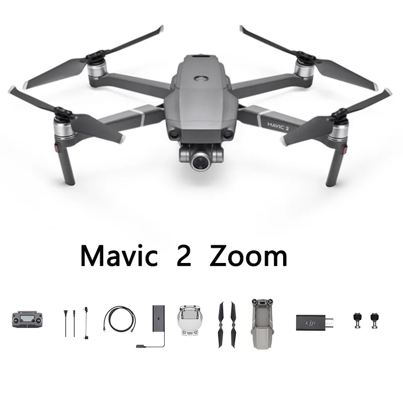 Дрон DJI Mavic 2 Zoom радиус 8км камера 4К HDR от Hasselblad с однодюймовым CMOS сенсором