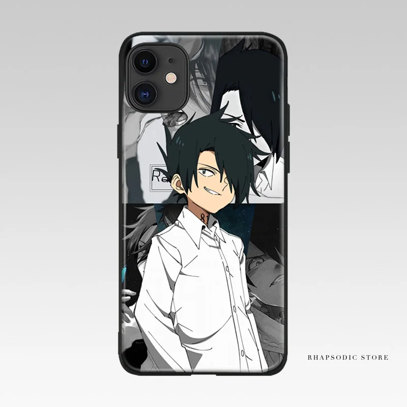 ray the promised neverland anime phone case cover shell for iphone se 6 6s 7 8 6splus 7plus 8plus x xr xs 11 pro max free global shipping