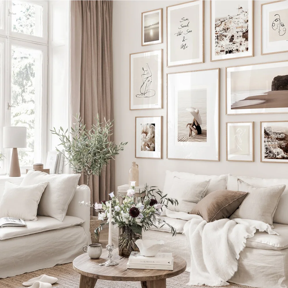 Абстрактный сексуальный женский парусиновый постер нордическая цитата