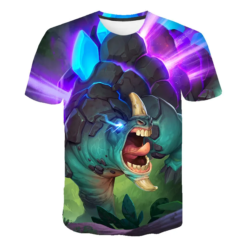 

4-14 Year The Boys 3D Dinosaur T Shirt Children's Short Sleeves Cartoon Tshirt Dinosaur Kids Girl Toddler Summer T-Shirt Clothes