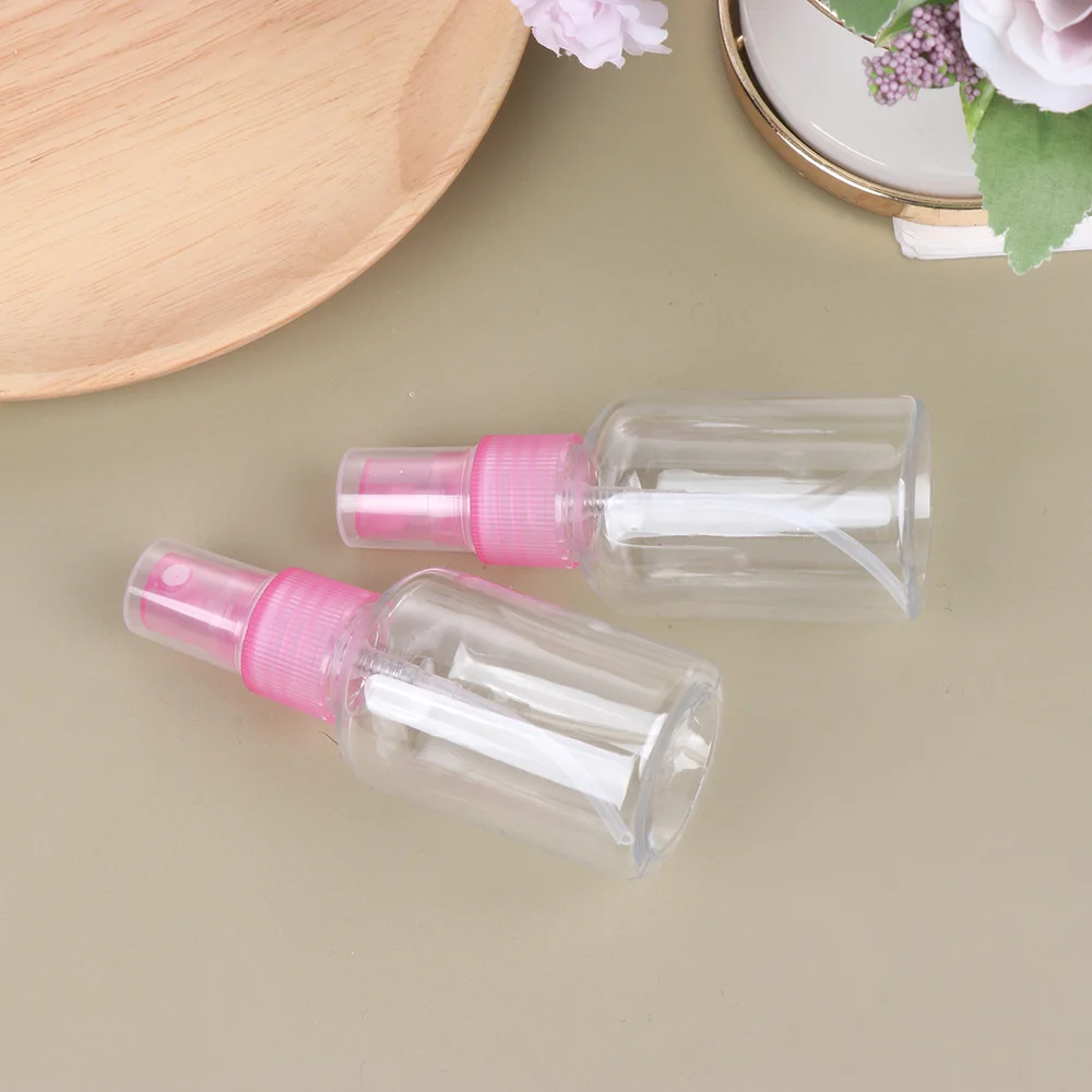 

1 Set/4pcs Spray Bottle Small Transparent Sprayer Makeup Subpackaging Bottle with Funnel Label for Travel (Rosy, 50ml)
