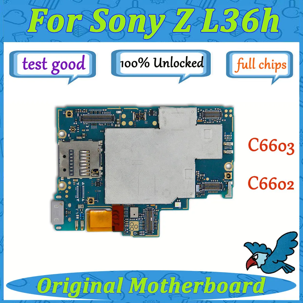 Для Sony Ericsson Xperia Z L36h C6603 C6602 полностью Заводская материнская плата Материнские