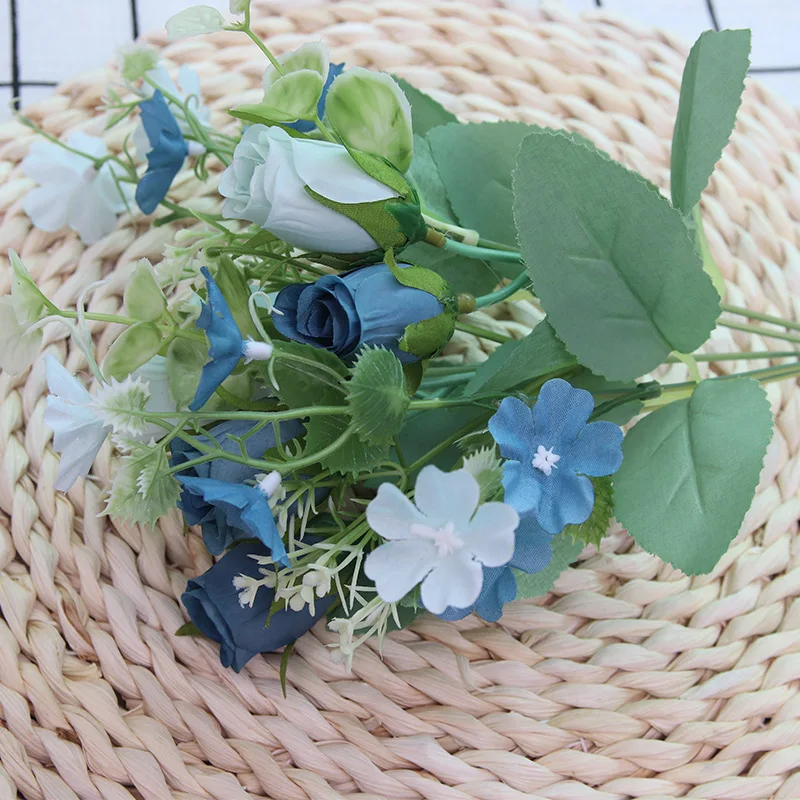 

Artificial Rose Bouquet Decoration Victoria Bud Wedding Flower Arrangement Fake Flower Decoration