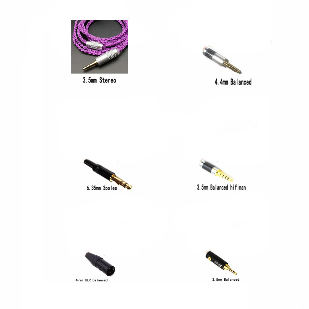 Холдейн Hi Fi 2 5/3 5/4 4/XLR сбалансированный 7N OCC посеребренный кабель для наушников