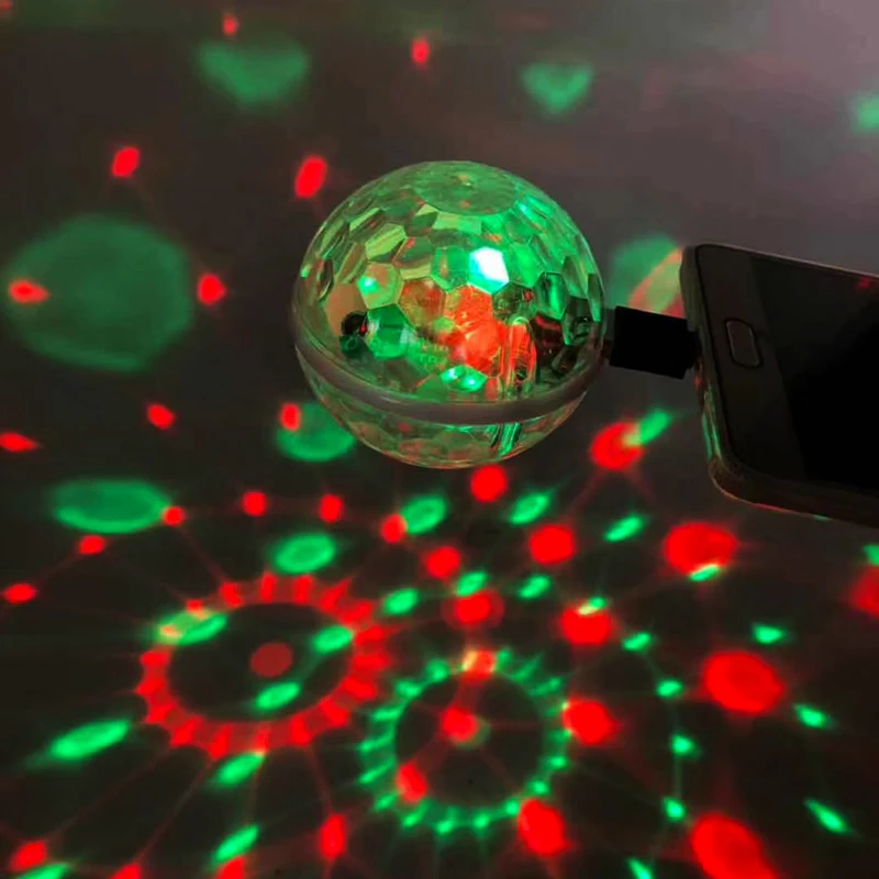 

Cellphone Disco Outdoor Lights Led Xmas Party Light DJ Karaoke Car Decor Lamp USB Music Control Crystal Magic Ball
