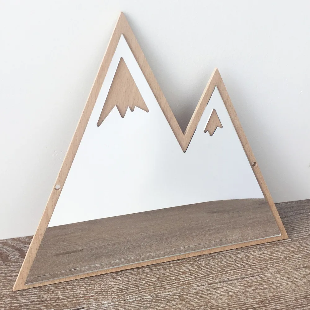 11x9 дюймов креативные горные акриловые зеркальные наклейки на стену DIY можно