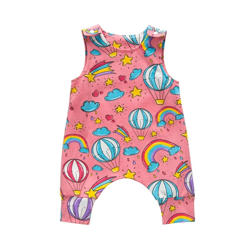 Комбинезон без рукавов для новорожденных девочек и мальчиков 0 24 мес. комбинезон