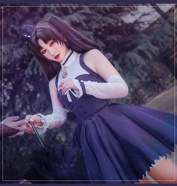 Anime Pre-sale Fate/Grand Order FGO Moon Cancer Girlfriend Ishtar Cosplay Costume Female Sexy Outfits Dress+Headdress+Sleeves