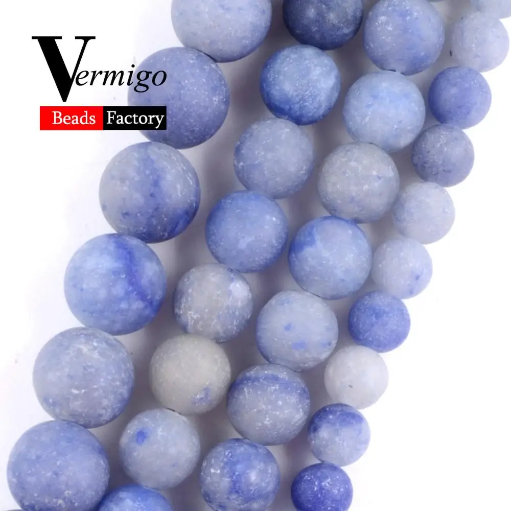 Зеркальные полированные синие авантюриновые Круглые бусины для изготовления