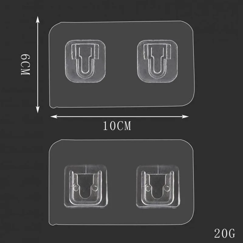 

Perforated Free Wall-mounted Socket Holder Kitchen Holder Wall Rack Seamless Adhesive Hook Storage Hanger Traceless Hooks