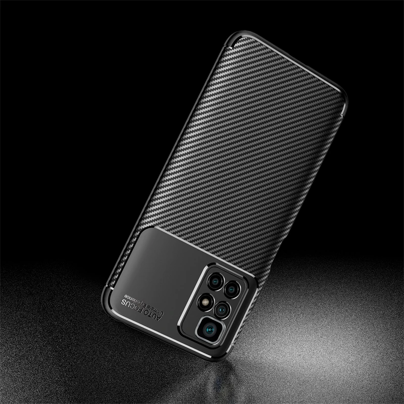 pocom4 pro case carbon fiber rubber phone cover for poco poko pocco little m4pro m 4 pro 4pro m4 pro 4g 5g nfc nfs protect funda free global shipping