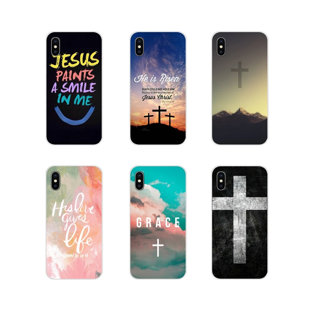 Чехлы для мобильных телефонов Samsung A10 A30 A40 A50 A60 A70 M30 Galaxy Note 2 3 4 5 8 9 10 PLUS с изображением библейских писаний Иисуса Христа.