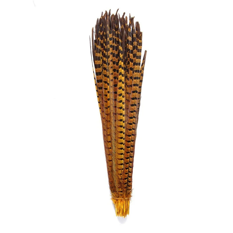 

40-45CM 16-18" Ringneck Pheasant Tail Feathers for Jewelry Making on The Head Crafts Pheasant Feather Carnaval Assesoires Plume