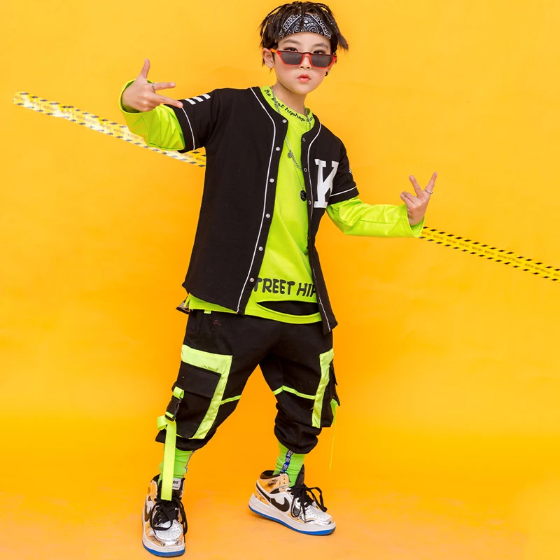 Уличный танцевальный костюм в стиле хип-хоп модная детская одежда для мальчиков