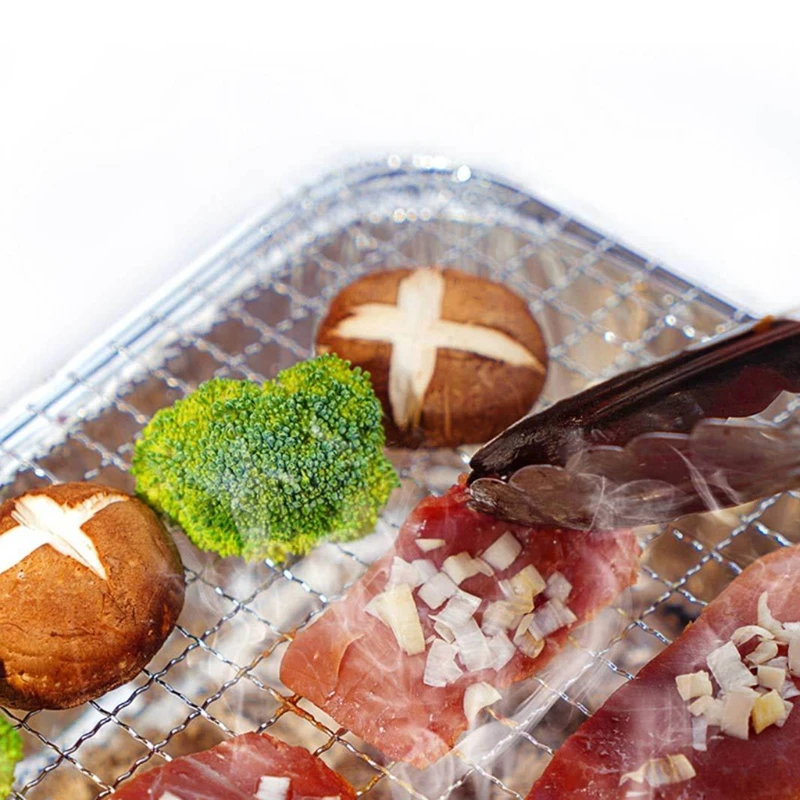 Портативный барбекю-гриль с углем одноразовая алюминиевая фольга для дома