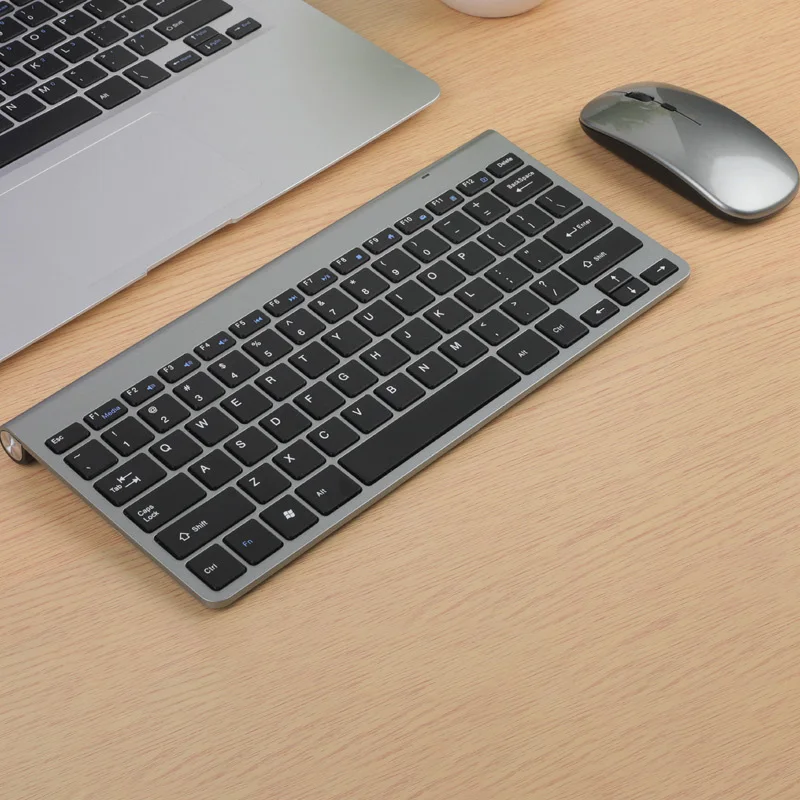 

2.4G Wireless Keyboard and Mouse Combo Ultra Thin mute Stylish Simplicity Ergonomics For Home Office Tablet Desktop Computer TV