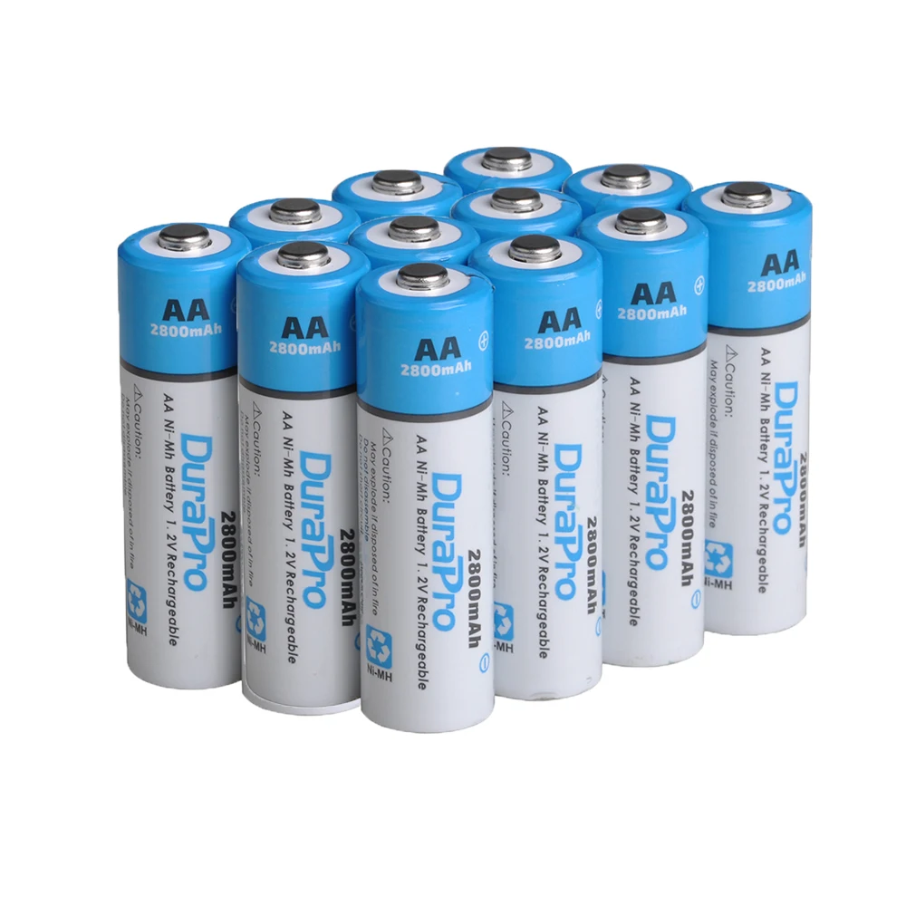 Перезаряжаемые аккумуляторы DuraPro AA AAA Ni MH Cd + интеллектуальное зарядное