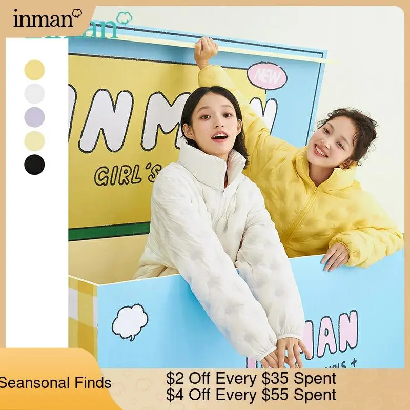 

INMAN Women's Winter Down Jacket Coat For Girl Cute Style Keep Warm Short Lady Down Jacket Women