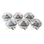 6 шт., Механические Прозрачные кнопки, 24 мм, в стиле панк