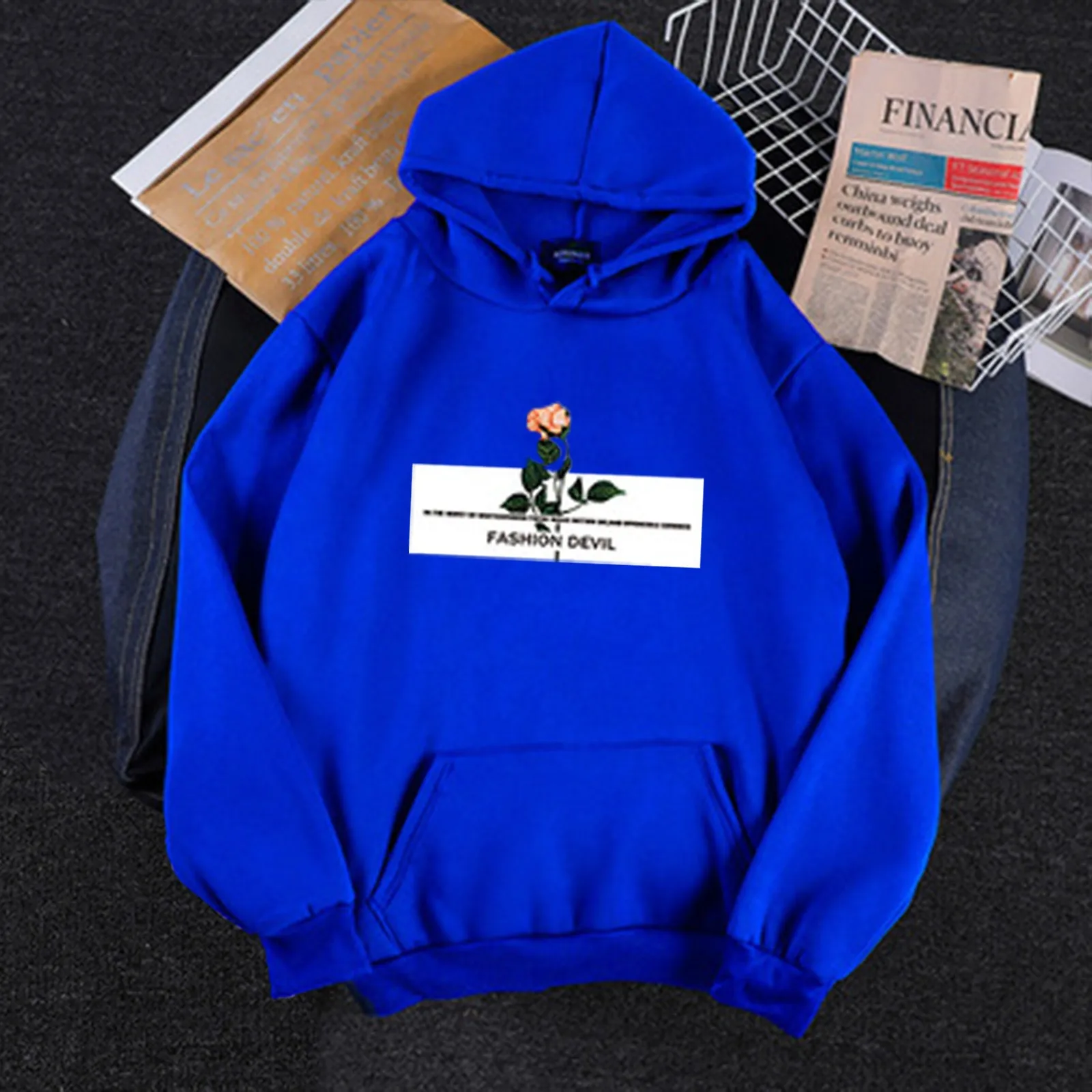 Women Hoodie Cartoons Crewneck Clothes Vintage Loose Sweatshirt Street Hip Hop Hoody Long Sleeve Pullover Hoodie Tops Sudaderas