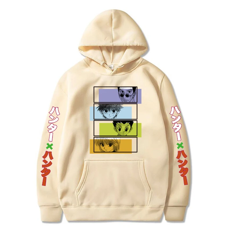 

2021 Hot Japanese Anime Manga Kawaii Hunter X Hunter Hoodies Men/Women Short Sleeve Sweatshirt Killua Zoldyck Hoddie For Teens