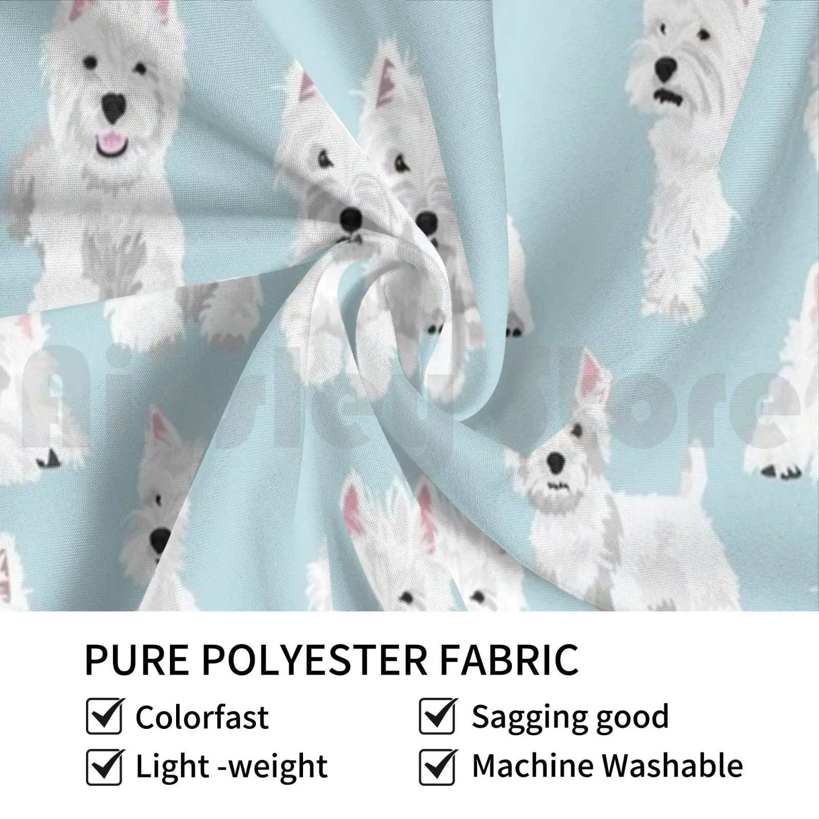 Westie гобелен на заказ West Higland Terrier белый щенок