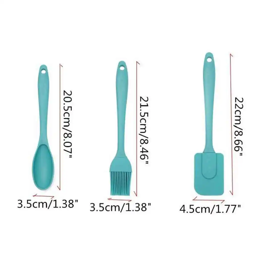 3 шт./компл. силиконовая лопатка кисть ложка посуда Кухня выпечка для