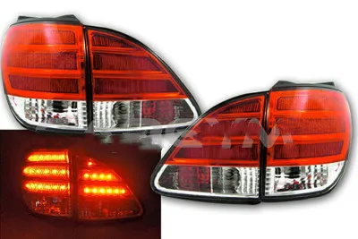 

RQXR Led tail light brake lamp driving lights turn signal assembly for Lexus RX300 HARRIER 1998-2002