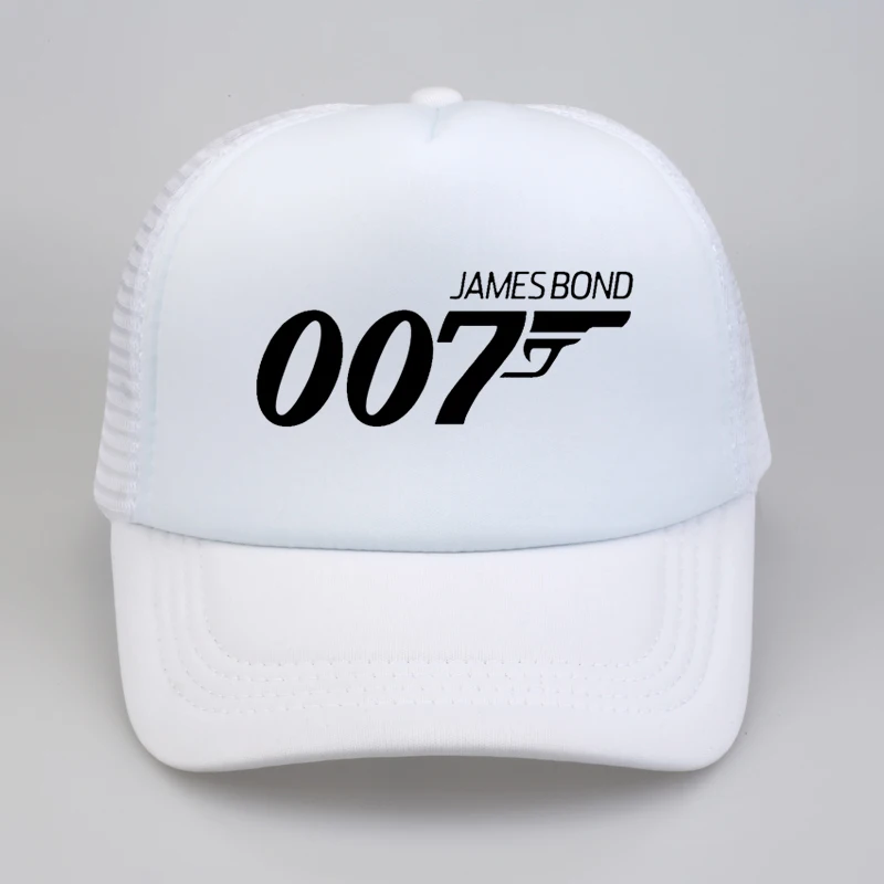 Модная брендовая бейсболка с надписью 007 Джеймс из фильма летняя крутая сетчатая