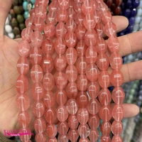 synthetic red crystal stone loose beads high quality 10x14mm faceted oval shape diy gem jewelry making accessories 38cm a4411