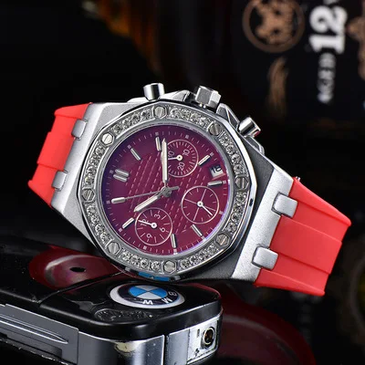 

Tropical Fruit Ladies Diamond Quartz Watch Retro Quartz 6-Pin Quartz Watch Carved Men's Watch