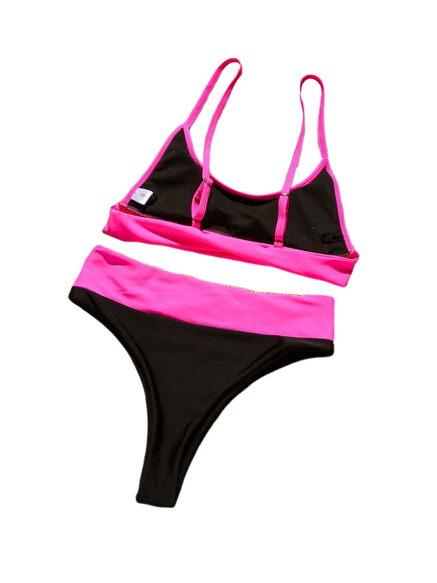 

Hirigin Sexy Bikini Set Patchwork Padded Swimwear Women Swimsuit 2021 New Push Up High Waist Women Bathing Suit Swimming Suit